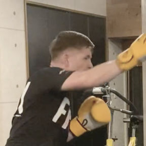 client doing muay thai fitness photo